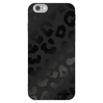 Picasee Apple iPhone 6/6S Hülle - Transparentes Silikon - Midnight Leopard