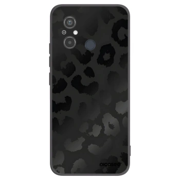 Picasee Xiaomi Redmi 12C Hülle - Schwarzes Silikon - Midnight Leopard