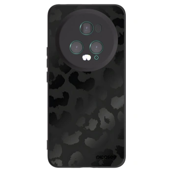 Picasee Honor Magic5 Pro Hülle - Schwarzes Silikon - Midnight Leopard
