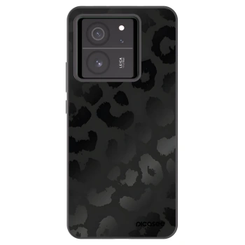 Picasee Xiaomi 13T Hülle - Schwarzes Silikon - Midnight Leopard