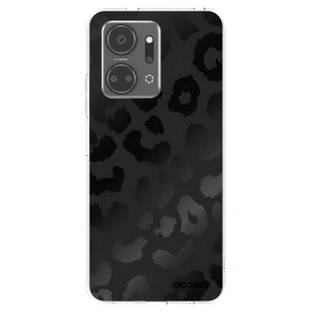 Picasee Honor X7a Hülle - Transparentes Silikon - Midnight Leopard