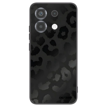 Picasee Xiaomi Poco X6 Hülle - Schwarzes Silikon - Midnight Leopard