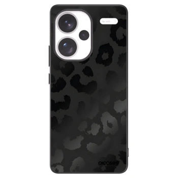 Picasee Xiaomi Redmi Note 13 Pro+ 5G Hülle - Schwarzes Silikon - Midnight Leopard