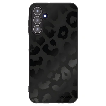 Picasee Samsung Galaxy A15 A156B 5G Hülle - Schwarzes Silikon - Midnight Leopard