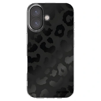 Picasee Apple iPhone 16 Hülle - Transparentes Silikon - Midnight Leopard