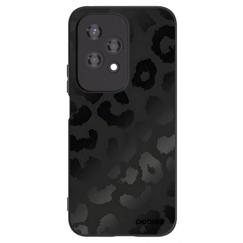 Picasee Honor 200 Lite Hülle - Schwarzes Silikon - Midnight Leopard