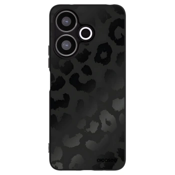 Picasee Xiaomi Redmi 13 4G Hülle - Schwarzes Silikon - Midnight Leopard
