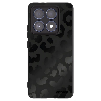 Picasee Xiaomi 14T Pro Hülle - Schwarzes Silikon - Midnight Leopard