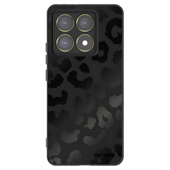 Picasee Xiaomi 14T Hülle - Schwarzes Silikon - Midnight Leopard