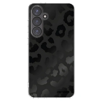 Picasee Samsung Galaxy S24 FE S721B Hülle - Transparentes Silikon - Midnight Leopard