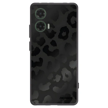 Picasee Motorola Moto G35 5G Hülle - Schwarzes Silikon - Midnight Leopard