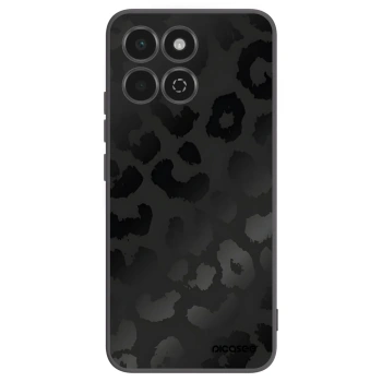 Picasee Honor 200 Smart 5G Hülle - Schwarzes Silikon - Midnight Leopard