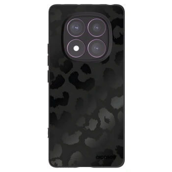 Picasee Xiaomi Redmi Note 14 Pro 4G Hülle - Schwarzes Silikon - Midnight Leopard