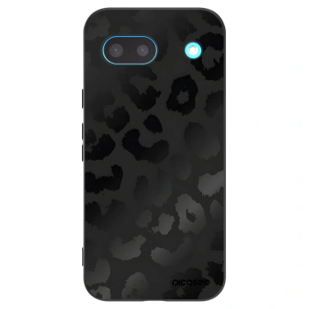 Picasee Google Pixel 8a Hülle - Schwarzes Silikon - Midnight Leopard