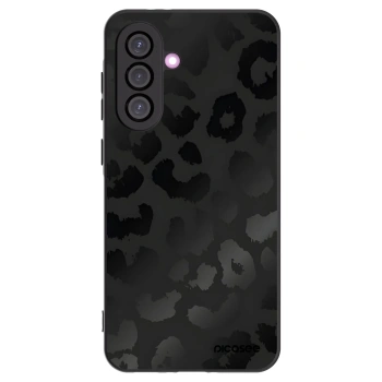 Picasee Samsung Galaxy A36 5G Hülle - Schwarzes Silikon - Midnight Leopard