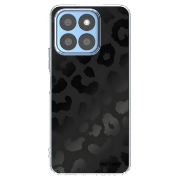 Picasee Honor X8c Hülle - Transparentes Silikon - Midnight Leopard