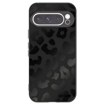 Picasee Google Pixel 9 Pro Hülle - Schwarzes Silikon - Midnight Leopard