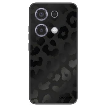 Picasee Xiaomi Redmi Note 14S Hülle - Schwarzes Silikon - Midnight Leopard