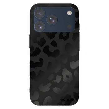 Picasee Apple iPhone 17 Pro Hülle - Transparentes Silikon - Midnight Leopard
