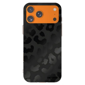 Picasee Apple iPhone 17 Pro Max Hülle - Transparentes Silikon - Midnight Leopard