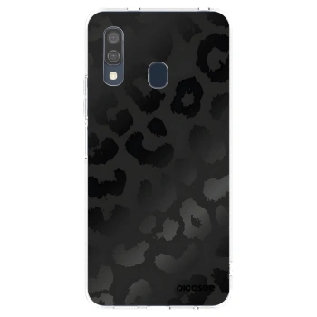 Picasee Samsung Galaxy A40 A405F Hülle - Transparentes Silikon - Midnight Leopard