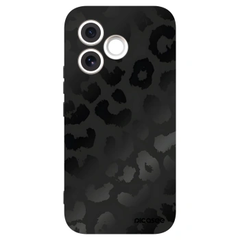 Picasee Honor 600 Lite Hülle - Schwarzes Silikon - Midnight Leopard