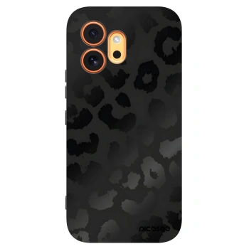 Picasee Honor 600 Hülle - Schwarzes Silikon - Midnight Leopard
