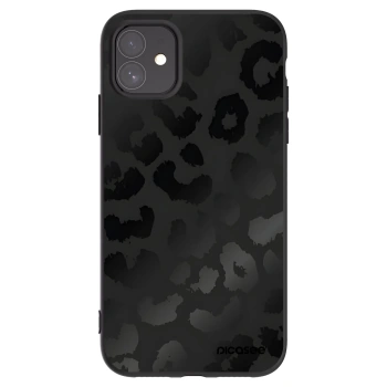 Picasee Apple iPhone 11 Hülle - Schwarzes Silikon - Midnight Leopard