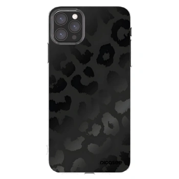 Picasee Apple iPhone 11 Pro Max Hülle - Transparentes Silikon - Midnight Leopard