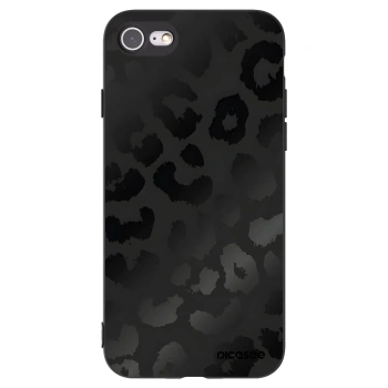 Picasee Apple iPhone SE 2020 Hülle - Schwarzes Silikon - Midnight Leopard