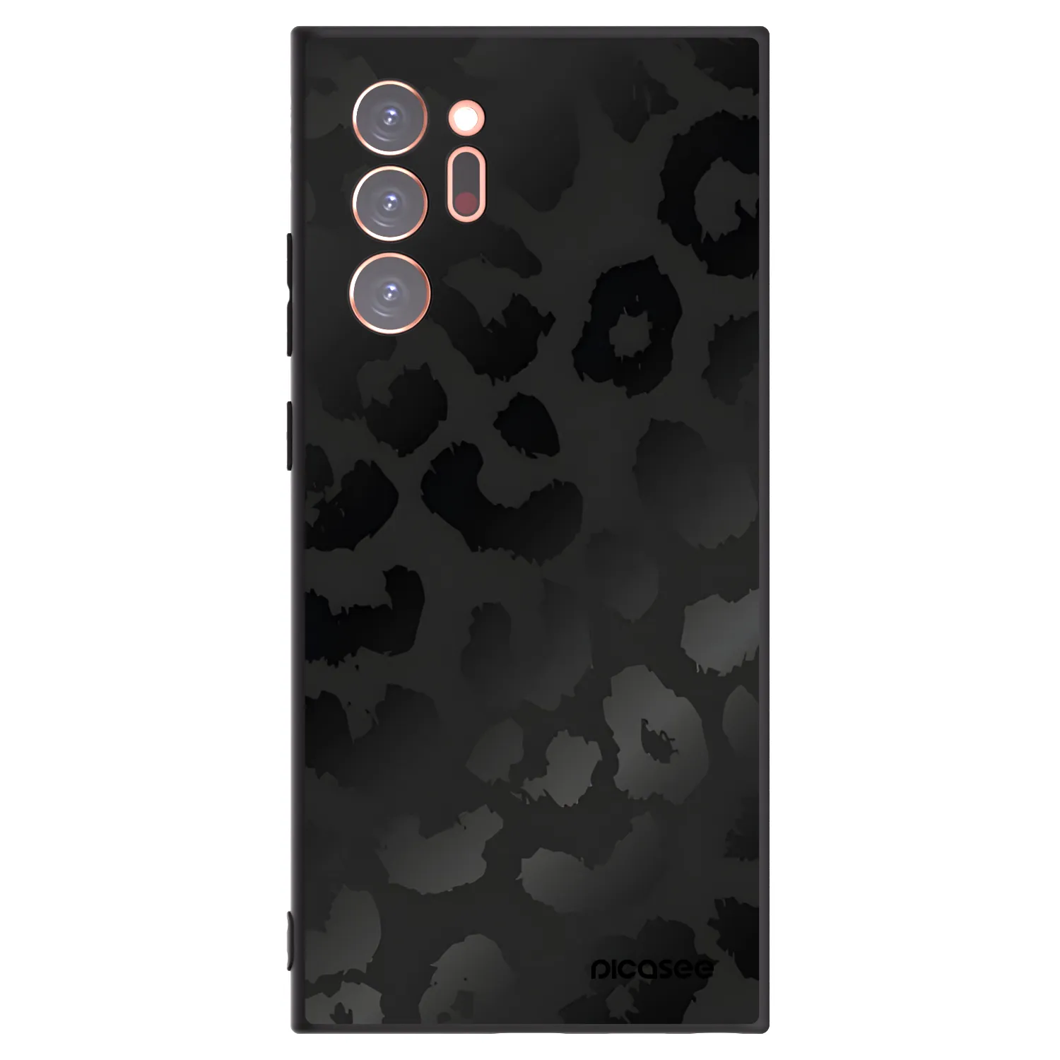 Picasee Samsung Galaxy Note 20 Ultra Hülle - Schwarzes Silikon - Midnight Leopard