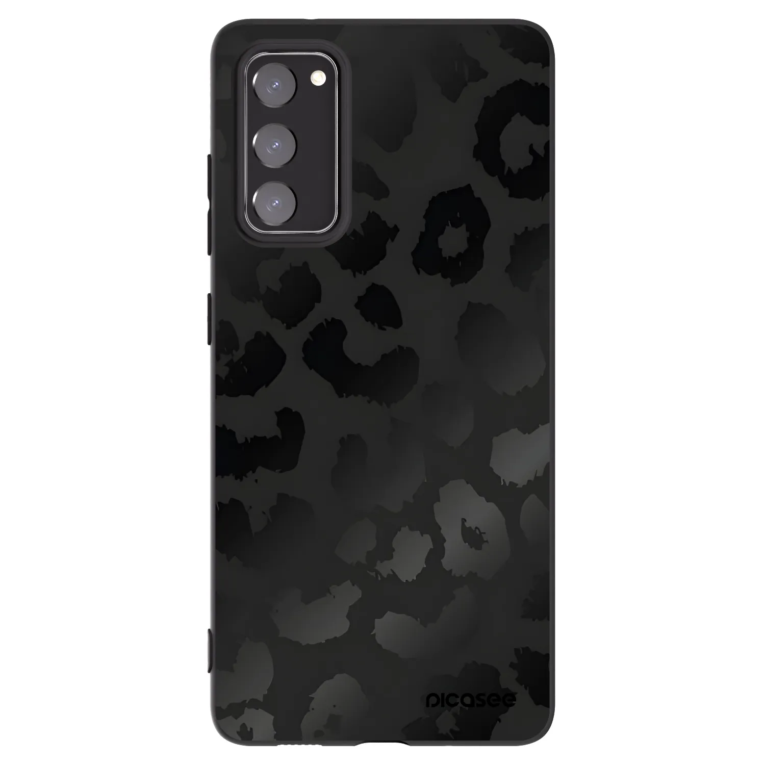 Picasee Samsung Galaxy S20 FE Hülle - Schwarzes Silikon - Midnight Leopard