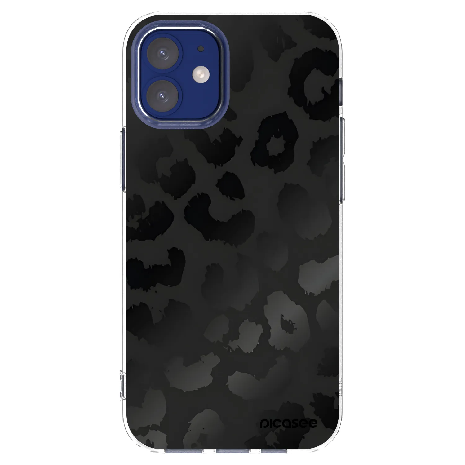 Picasee Apple iPhone 12 mini Hülle - Transparentes Silikon - Midnight Leopard