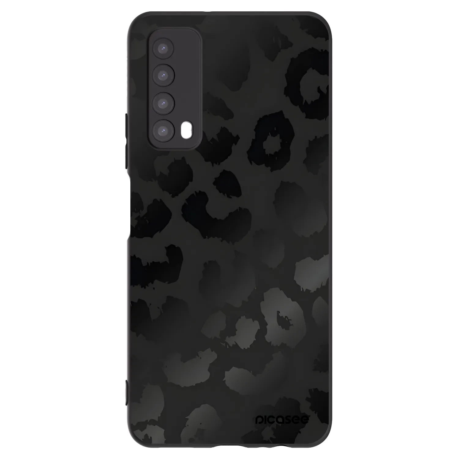 Picasee Huawei P Smart 2021 Hülle - Schwarzes Silikon - Midnight Leopard