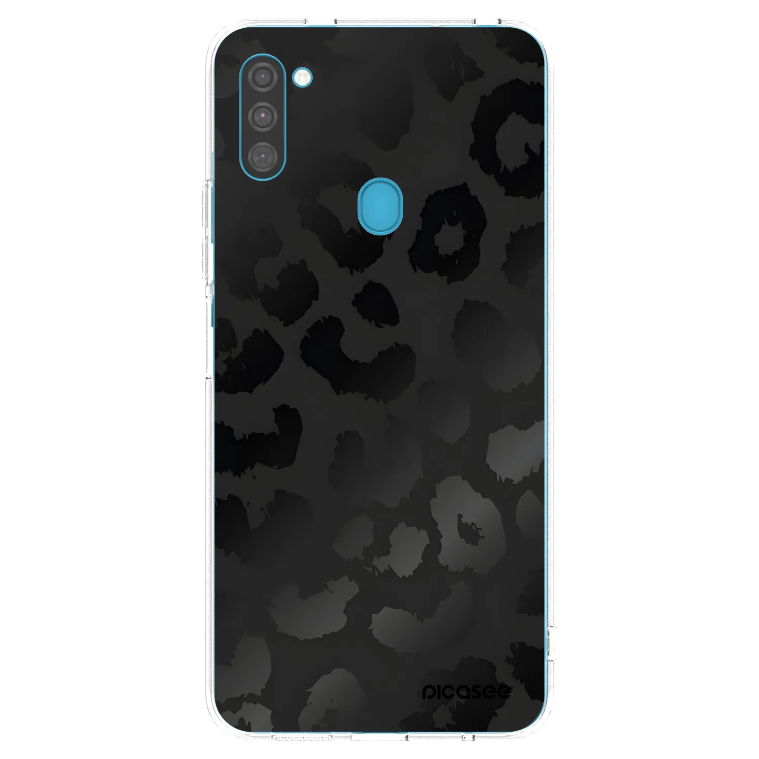 Picasee Samsung Galaxy M11 Hülle - Transparentes Silikon - Midnight Leopard