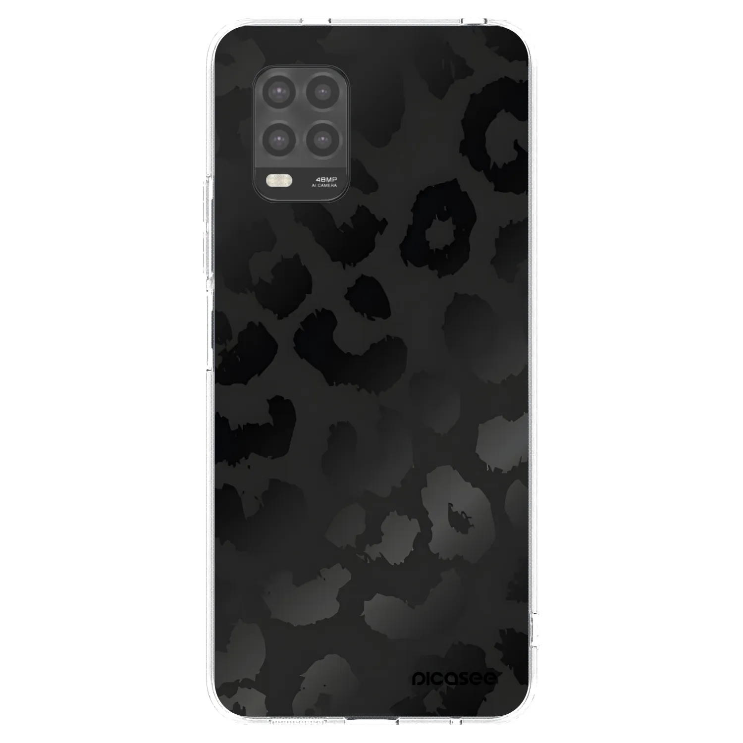 Picasee Xiaomi Mi 10 Lite Hülle - Transparentes Silikon - Midnight Leopard