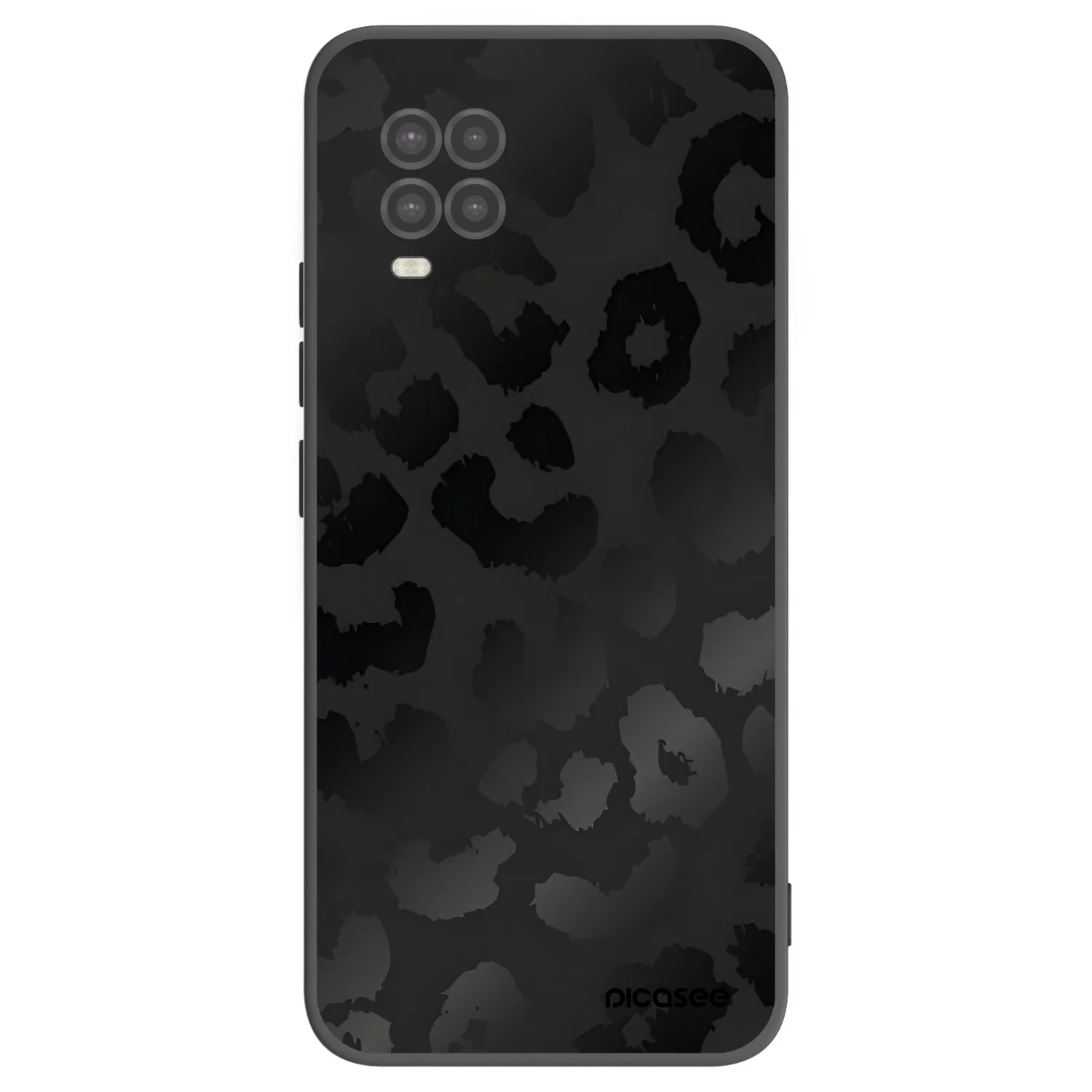 Picasee Xiaomi Mi 10 Lite Hülle - Schwarzes Silikon - Midnight Leopard