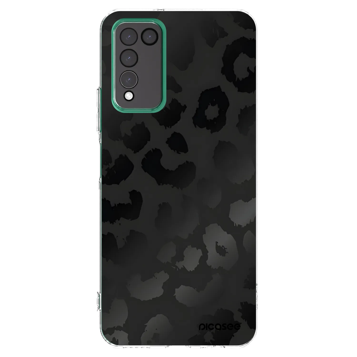 Picasee Honor 10X Lite Hülle - Transparentes Silikon - Midnight Leopard