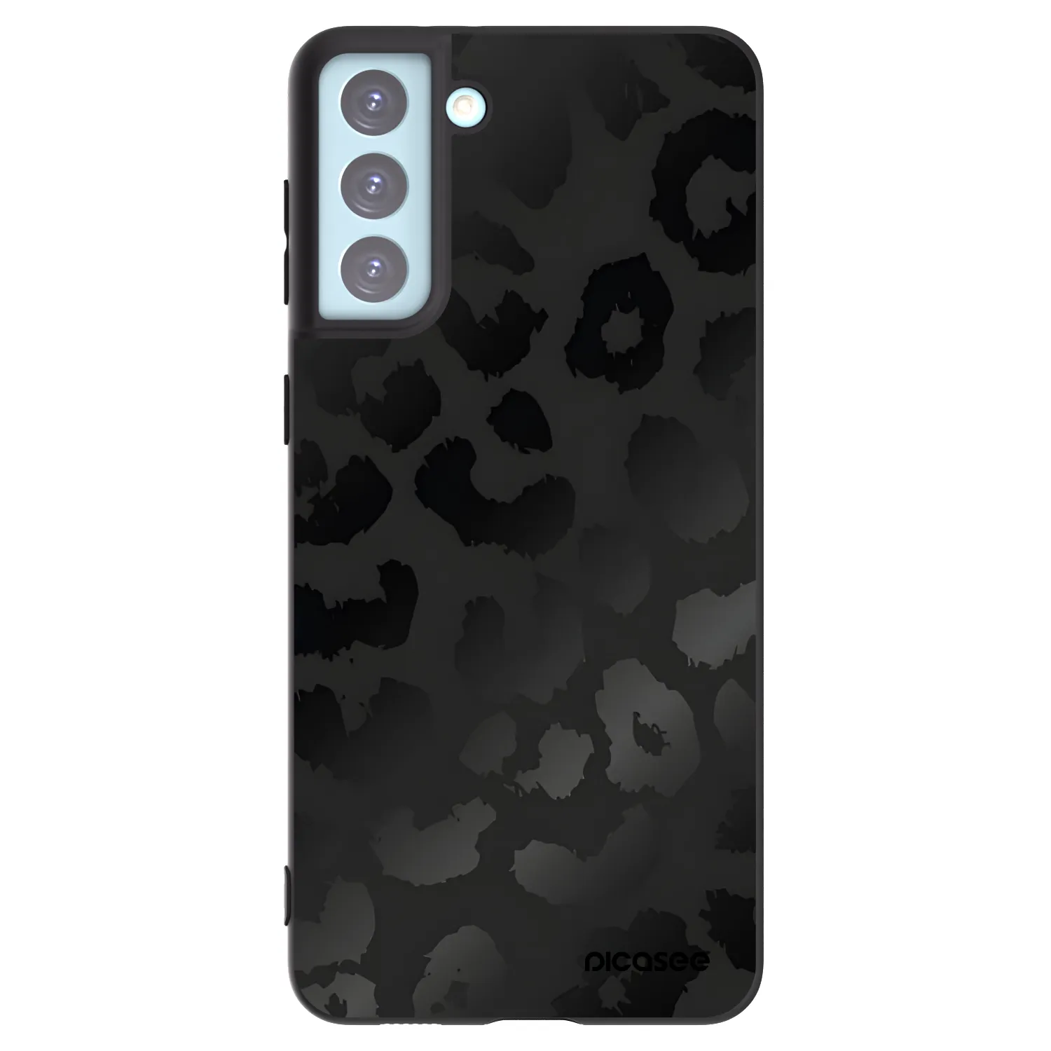 Picasee Samsung Galaxy S21+ 5G G996F Hülle - Schwarzes Silikon - Midnight Leopard