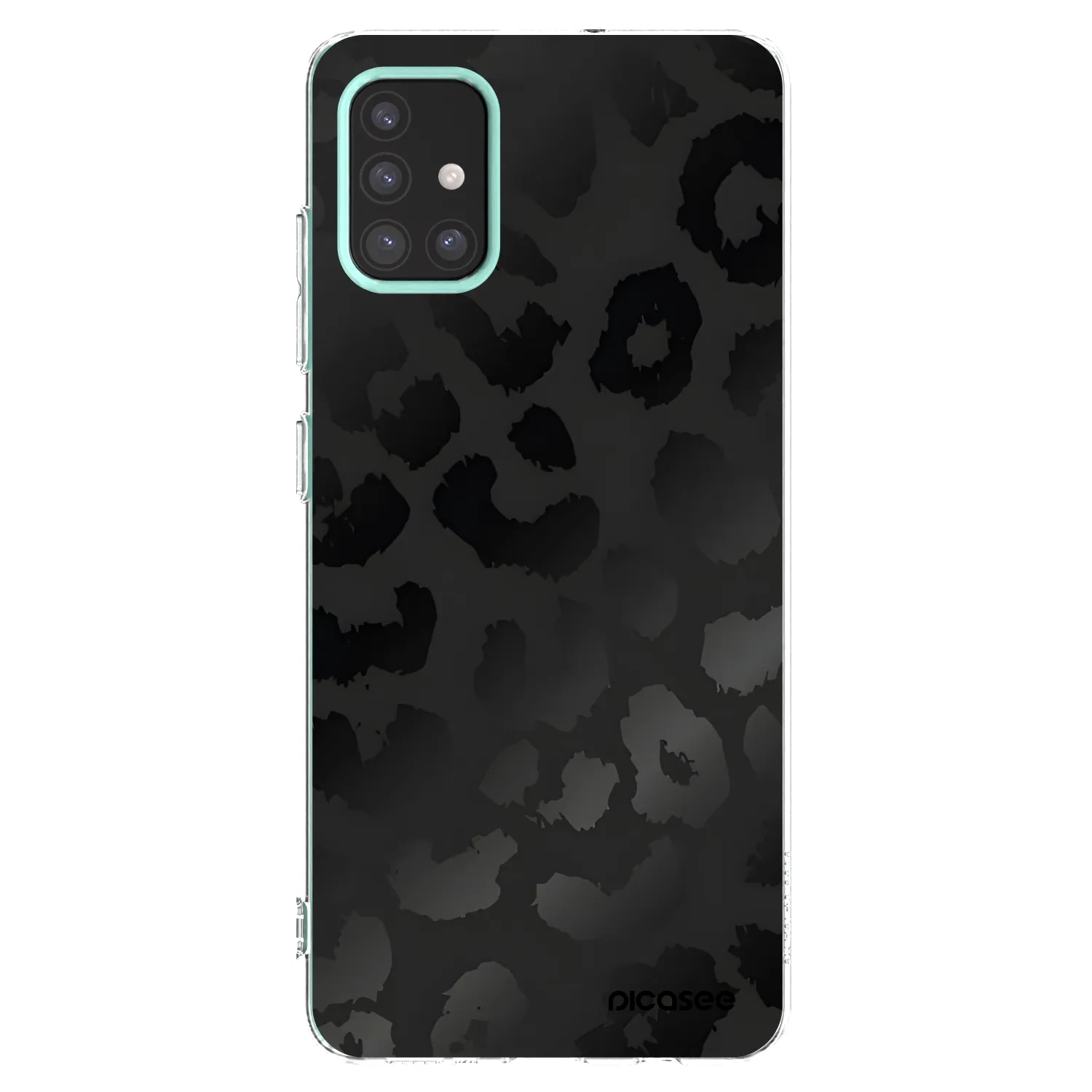Picasee Samsung Galaxy M31s Hülle - Transparentes Silikon - Midnight Leopard
