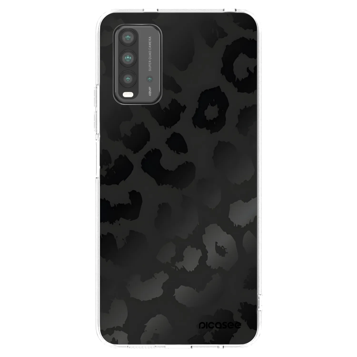 Picasee Xiaomi Redmi 9T Hülle - Transparentes Silikon - Midnight Leopard