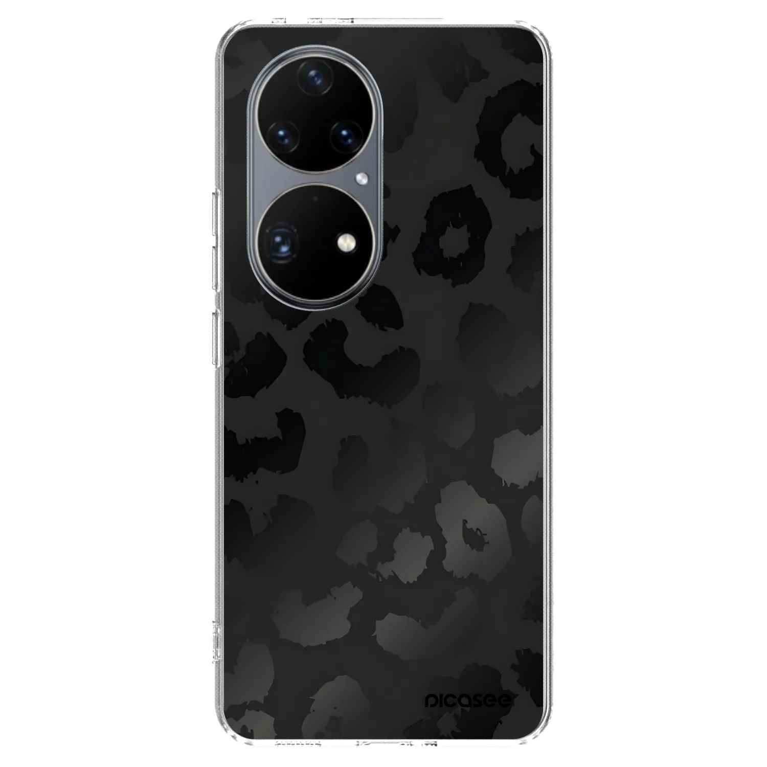 Picasee Huawei P50 Hülle - Transparentes Silikon - Midnight Leopard