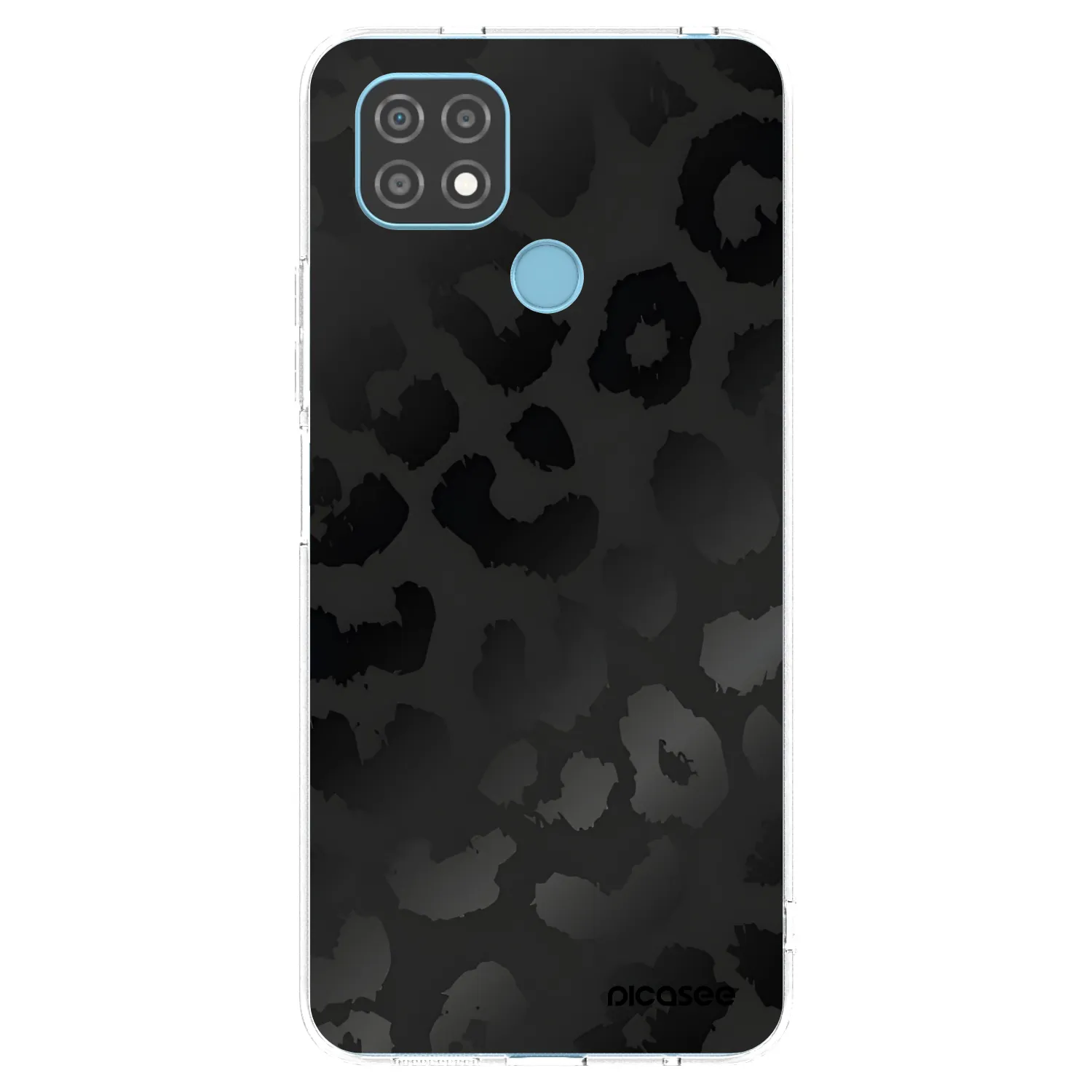 Picasee Realme C21 Hülle - Transparentes Silikon - Midnight Leopard