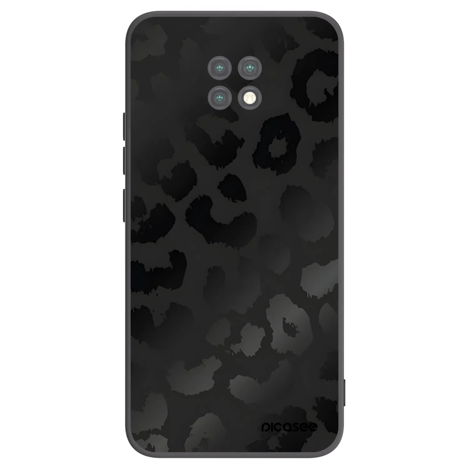Picasee Xiaomi Redmi Note 9T Hülle - Schwarzes Silikon - Midnight Leopard