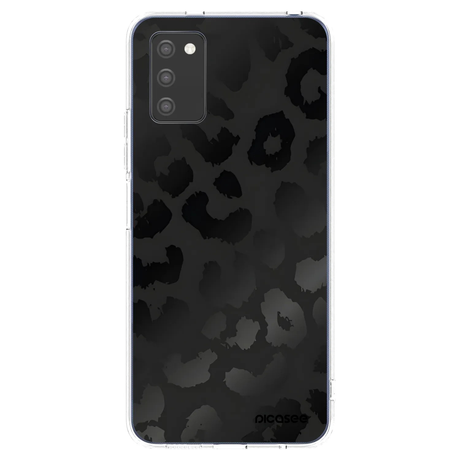 Picasee Samsung Galaxy A03s A037G Hülle - Transparentes Silikon - Midnight Leopard