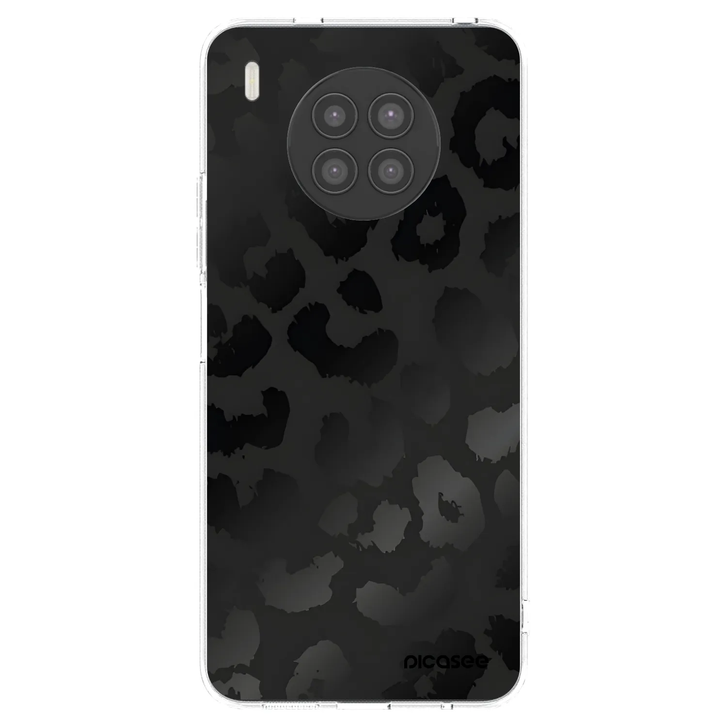 Picasee Huawei Nova 8i Hülle - Transparentes Silikon - Midnight Leopard
