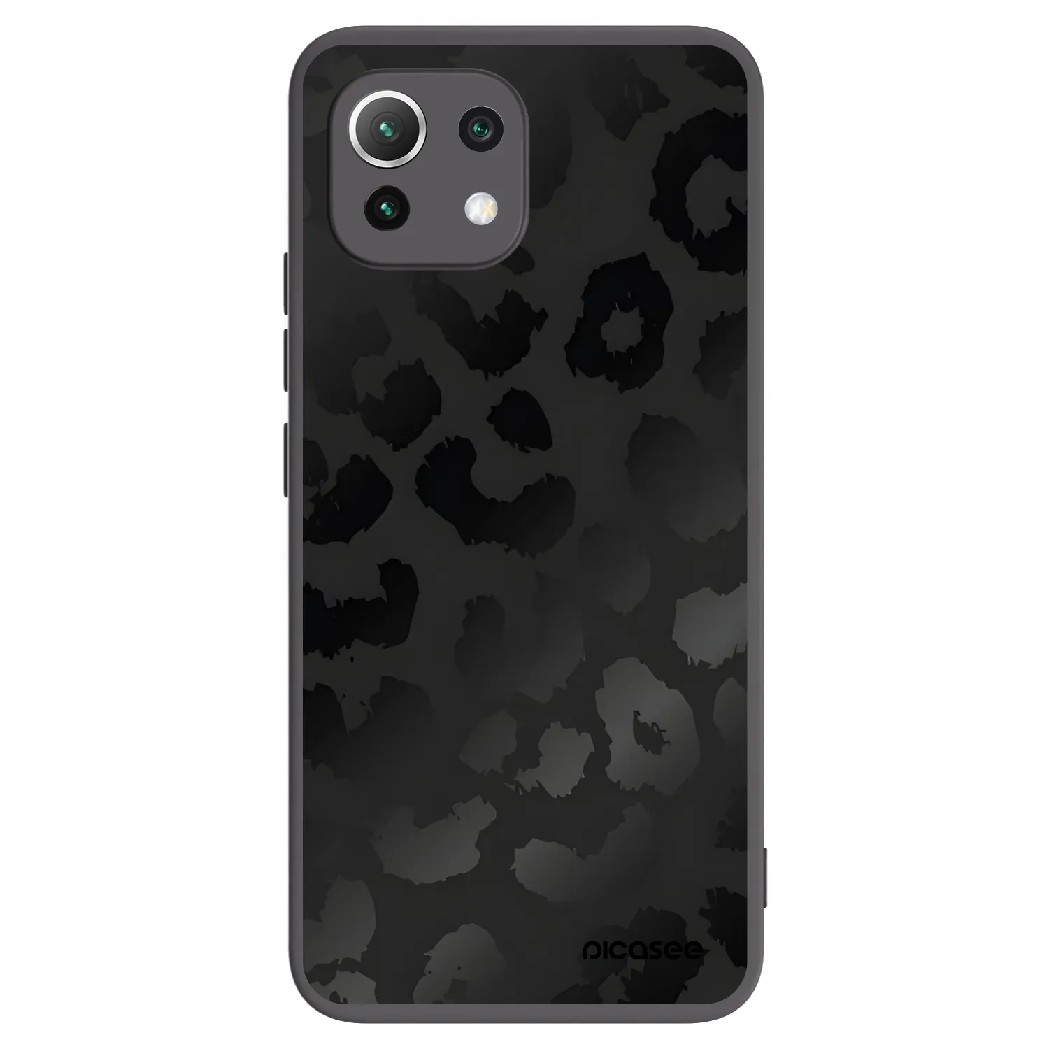 Picasee Xiaomi 11 Lite 5G NE Hülle - Schwarzes Silikon - Midnight Leopard