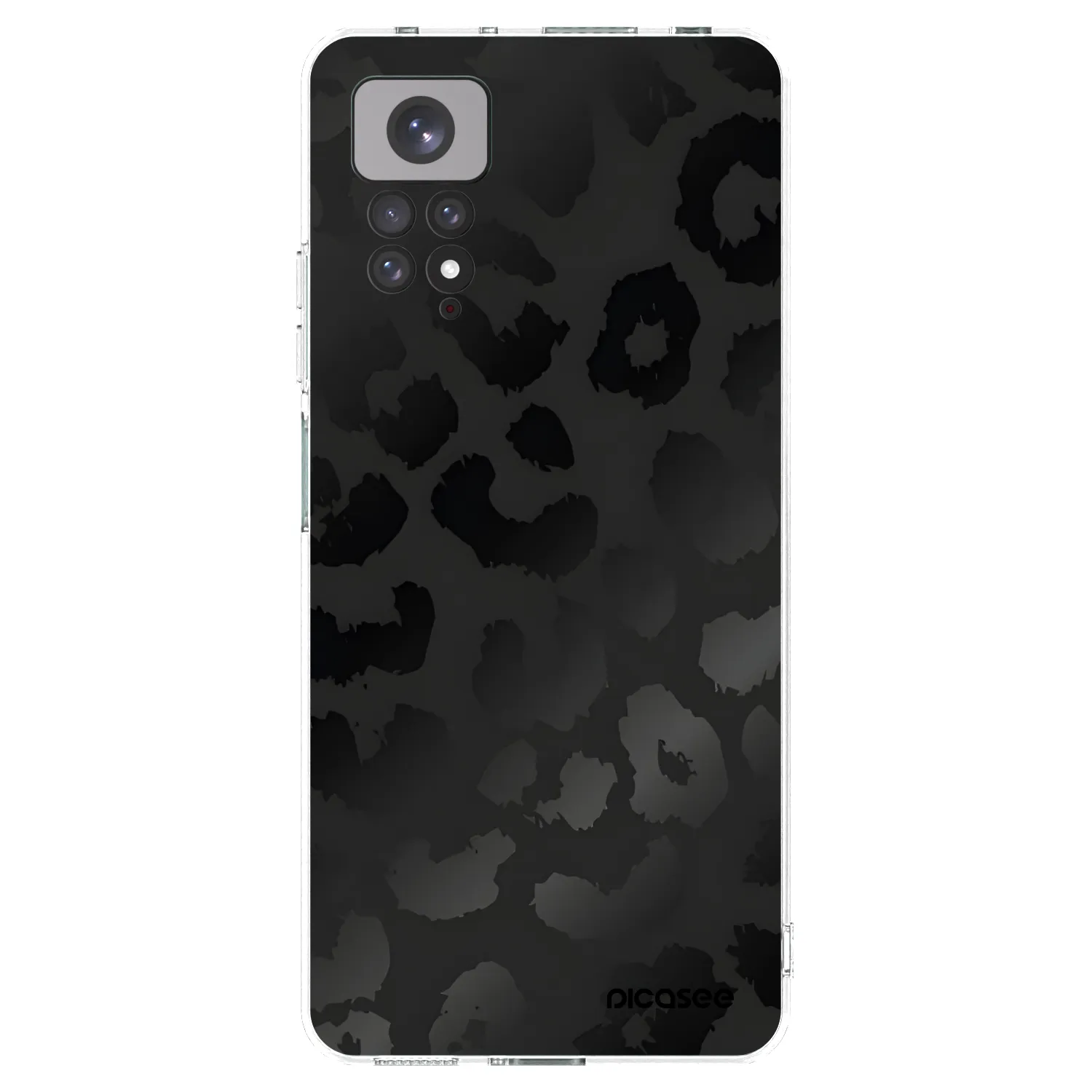 Picasee Xiaomi Redmi Note 11 Hülle - Transparentes Silikon - Midnight Leopard