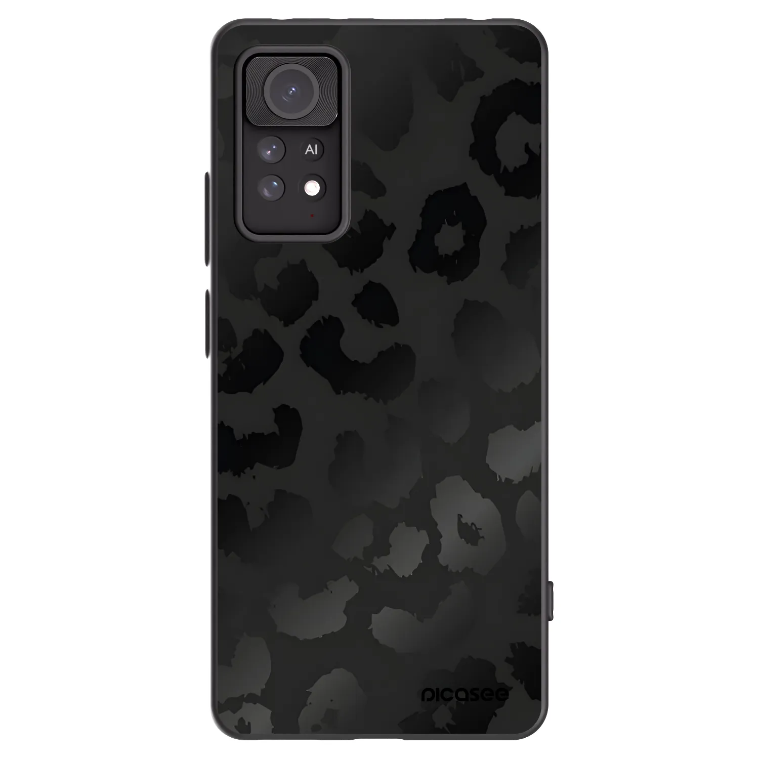 Picasee Xiaomi Redmi Note 11 Pro Hülle - Schwarzes Silikon - Midnight Leopard