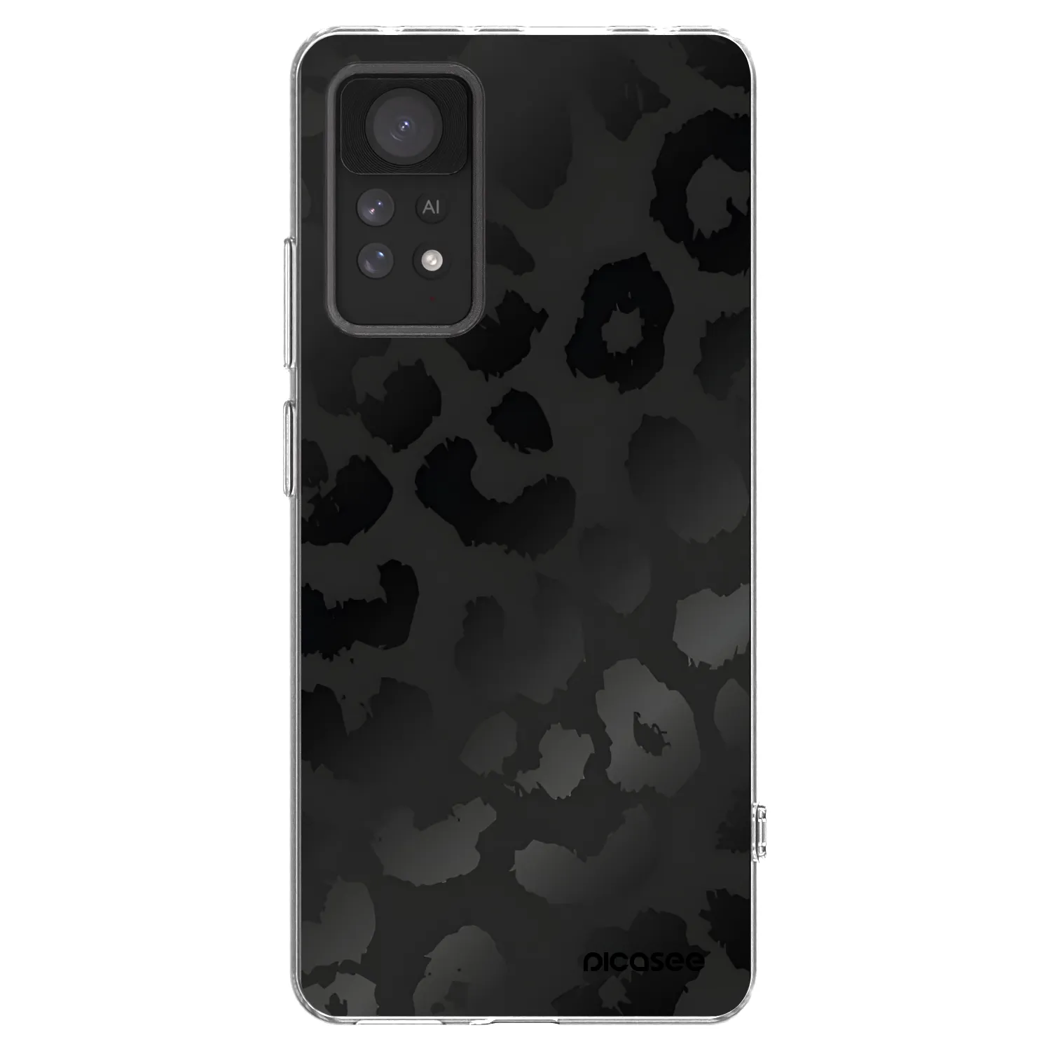 Picasee Xiaomi Redmi Note 11 Pro Hülle - Transparentes Silikon - Midnight Leopard